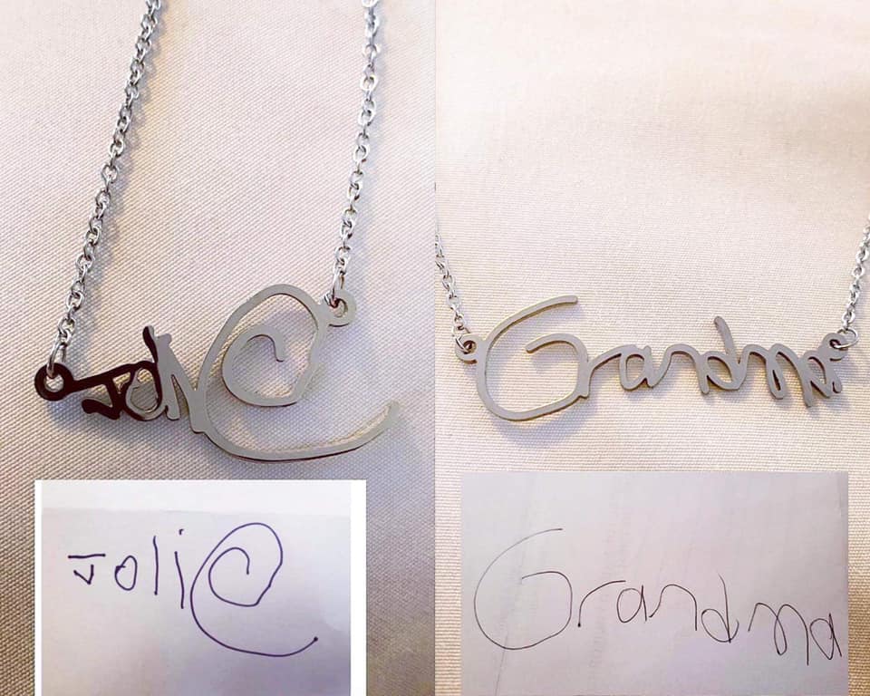 Handwriting/Drawing Necklaces BSE