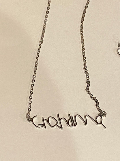 Handwriting Necklaces