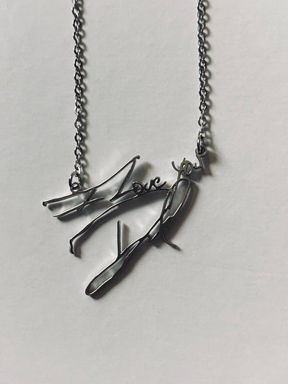 Handwriting/Drawing Necklaces 316