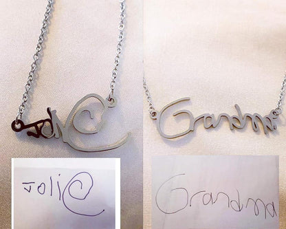 Handwriting Necklaces